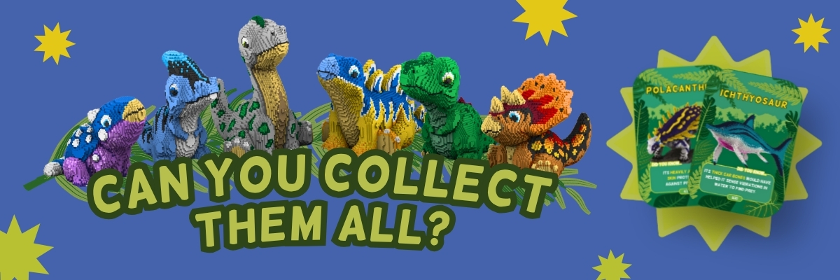 Baby dinos with trading cards